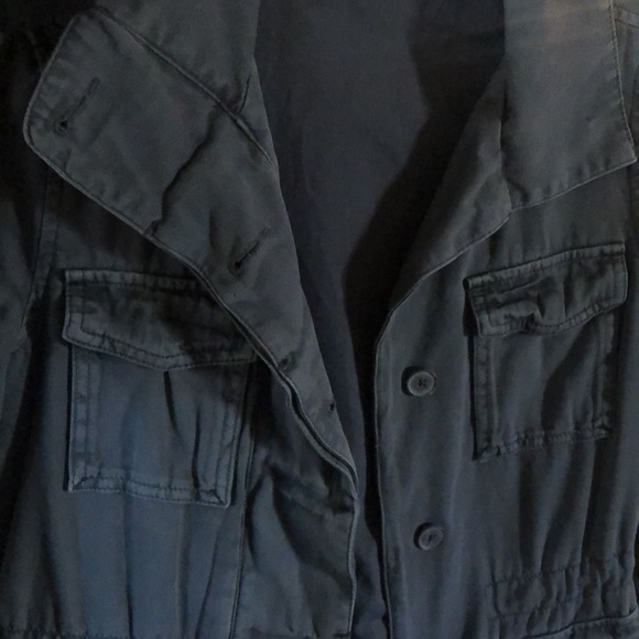 ECOTE Grey/Blue Cargo Jacket SIZE XS With buttons and pockets - Picture 15 of 15